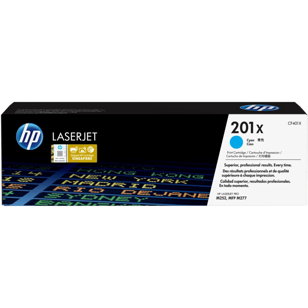 HP 201X High Yield Toner Cartridges Cyan