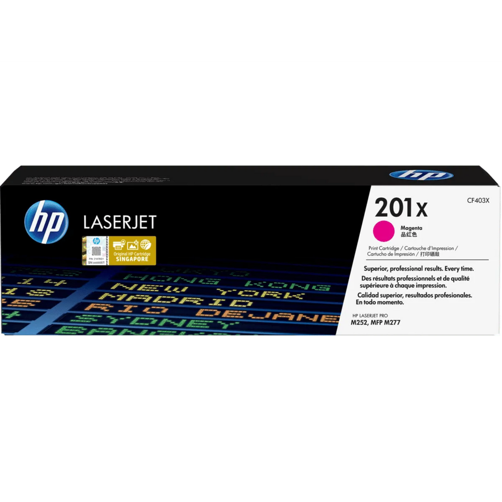 HP 201X High Yield Toner Cartridges Magenta