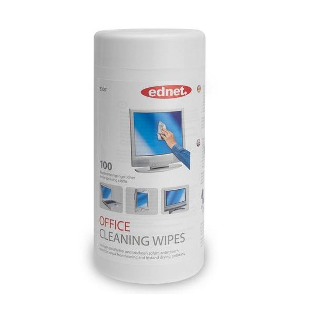 Ednet Office Cleaning Wipes 100 Pack