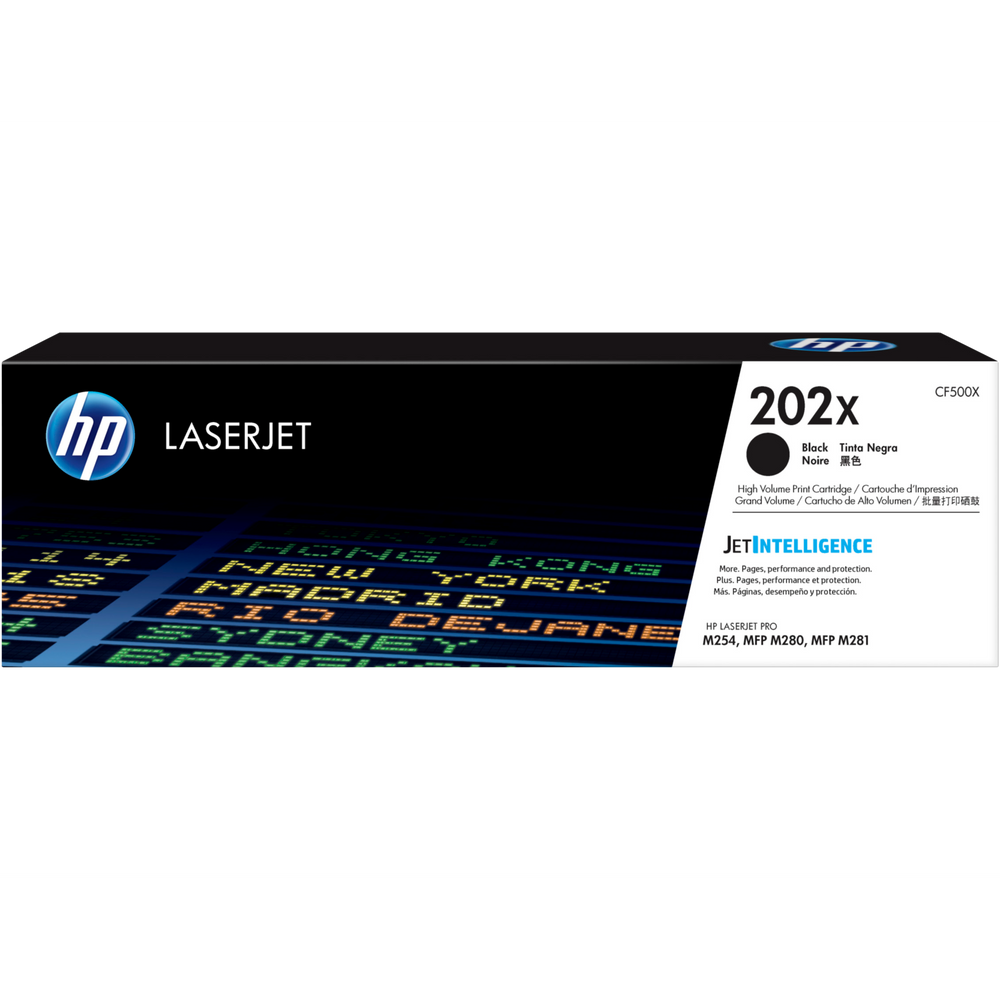 HP 202X High Yield Toner Cartridges Black