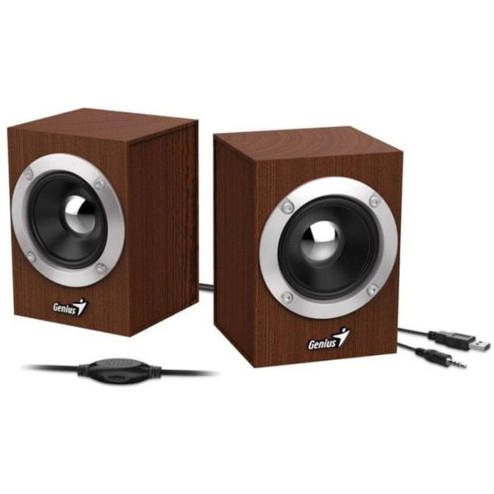 Genius SP-HF280 USB Powered Wooden Speakers