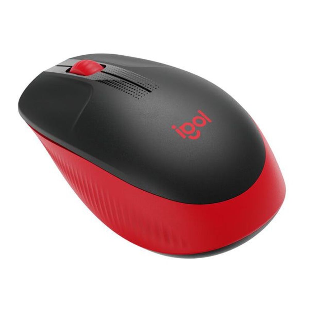 Logitech M190 USB Wireless Fullsize Mouse - Red