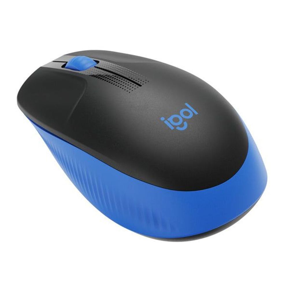 Logitech M190 USB Wireless Fullsize Mouse - Blue