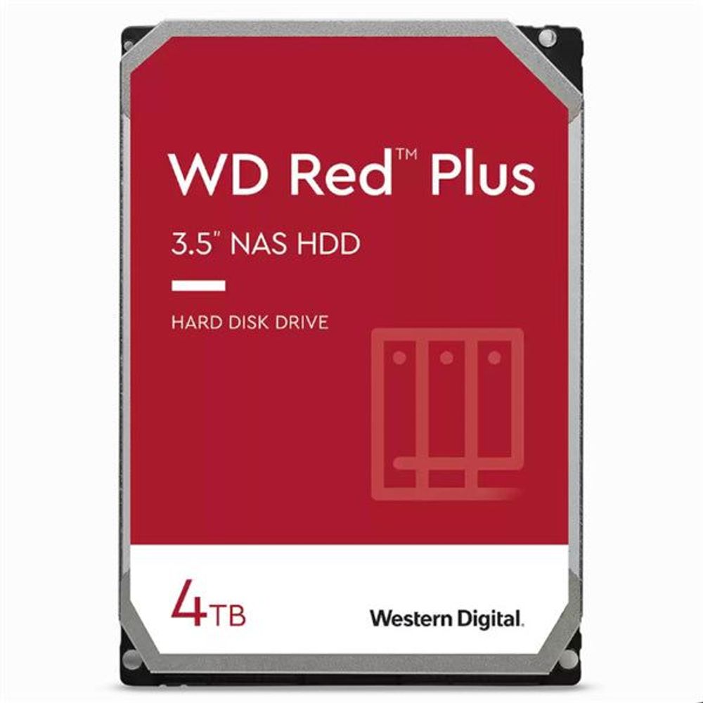 WD Red Plus 4TB 128MB 5400RPM NAS Hard Drive