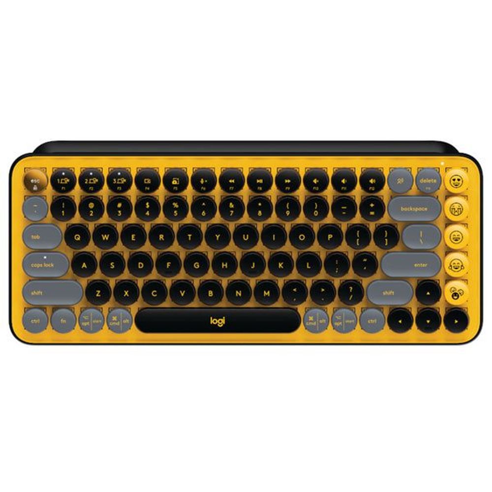 Logitech Pop Keys Wireless Emoji Keyboard - Yellow