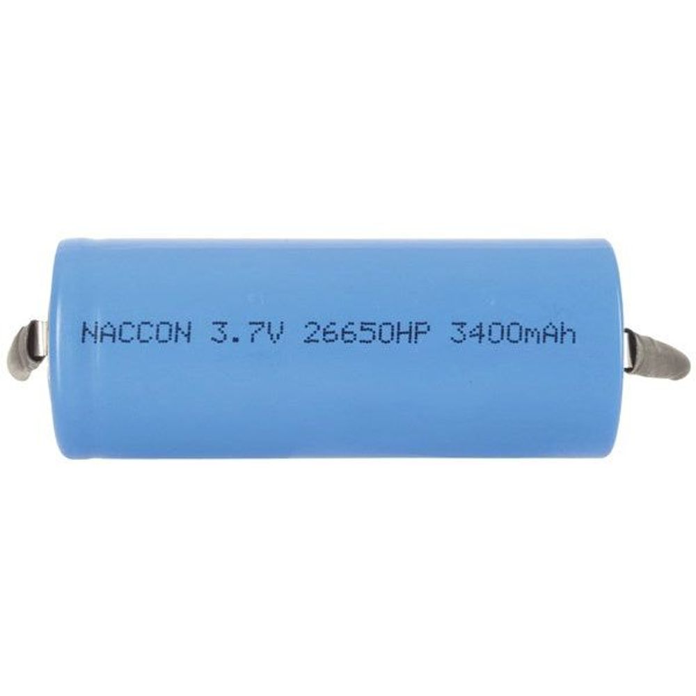 SB2319 - 26650 Rechargeable Li-Ion Battery 3400mAh 3.7V Solder Tag