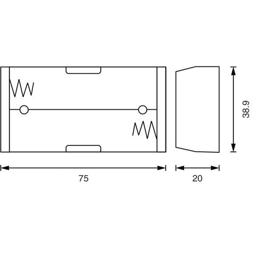 PH9207 - Dual 18650 Battery Holder