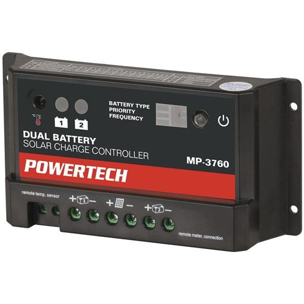 MP3760 - 10A Dual Battery PWM Solar Charge Controller 12/24V with LED Indicator