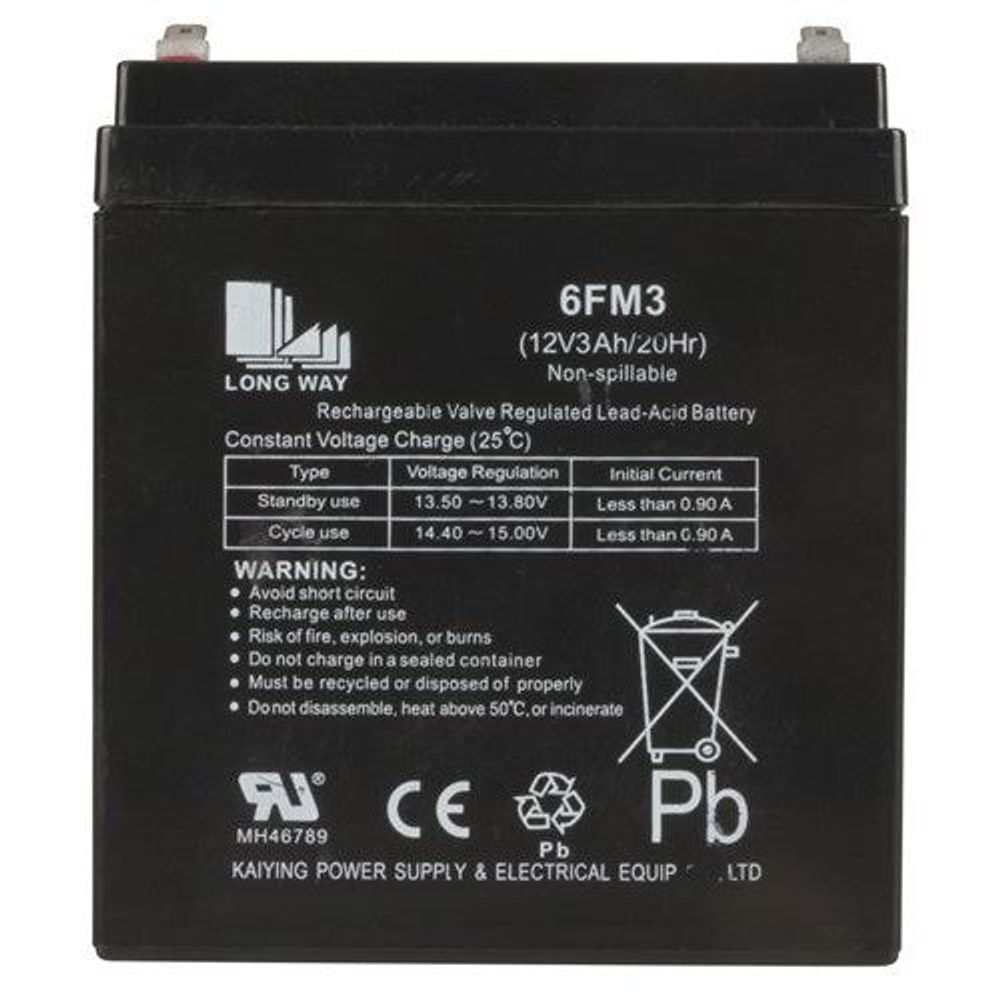 CS2498 - Spare 12V 3Ah SLA Battery to suit CS2497