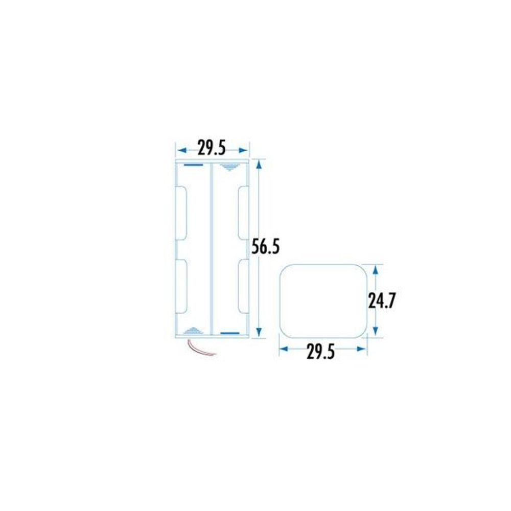 PH9200 - 4 X AA SQUARE Battery Holder