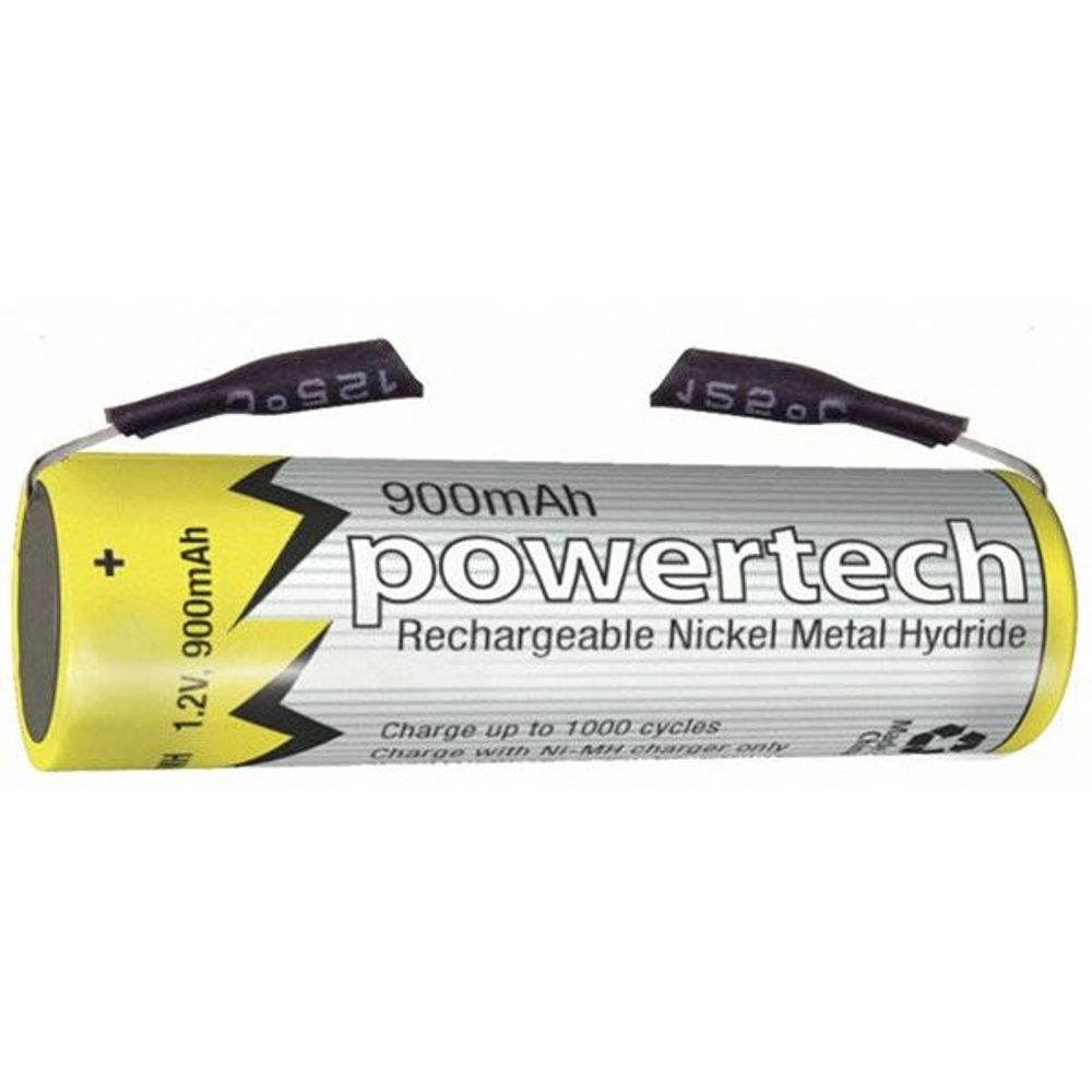 SB1724 - 1.2V AAA 900mAh Rechargeable Ni-MH Powertech Battery - Solder Tag