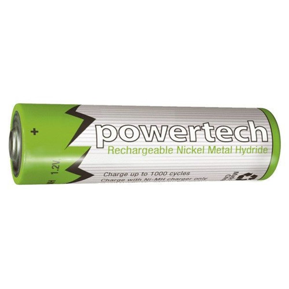 SB1744 - 1.2V AA 2500mAh Rechargeable Ni-MH Powertech Battery - Nipple