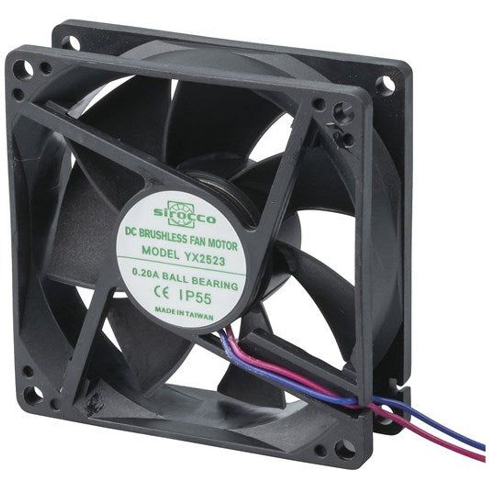 YX2523 - IP55 80mm 12V DC Ball Bearing Fan