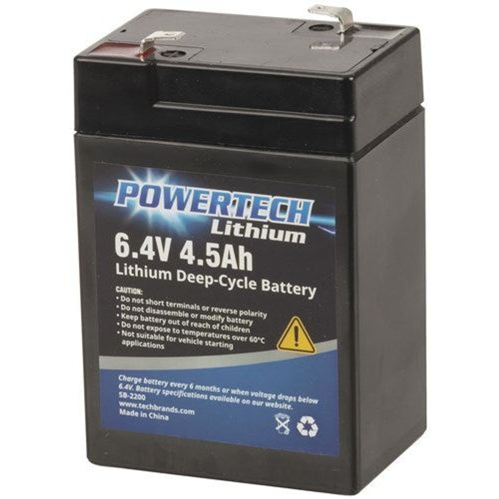 SB2200 - 6.4V 4.5Ah Lithium Deep Cycle Battery