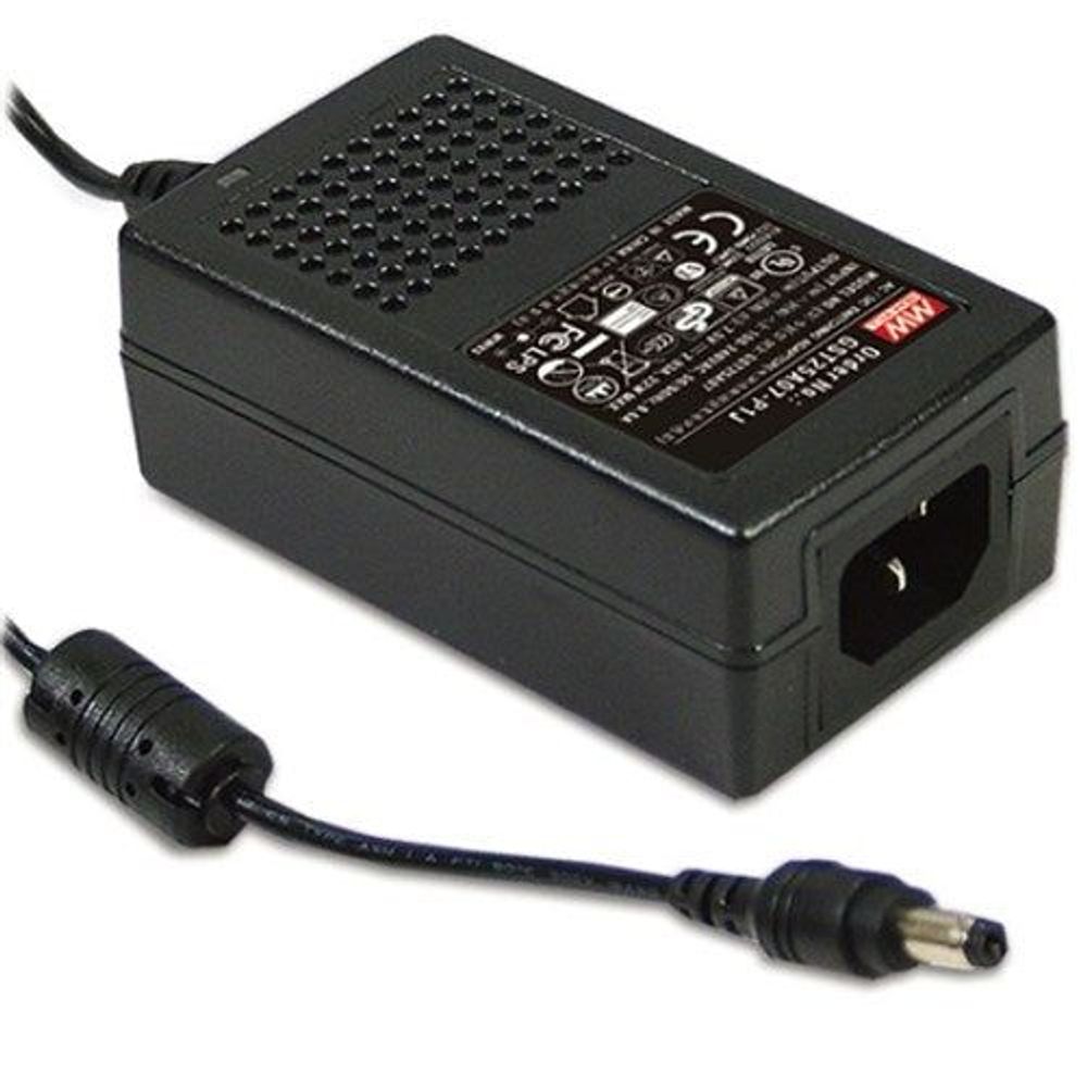 GST25A12-P1J - Mean Well 25W Desktop Power Supply 85-264/12VDC 2.08A