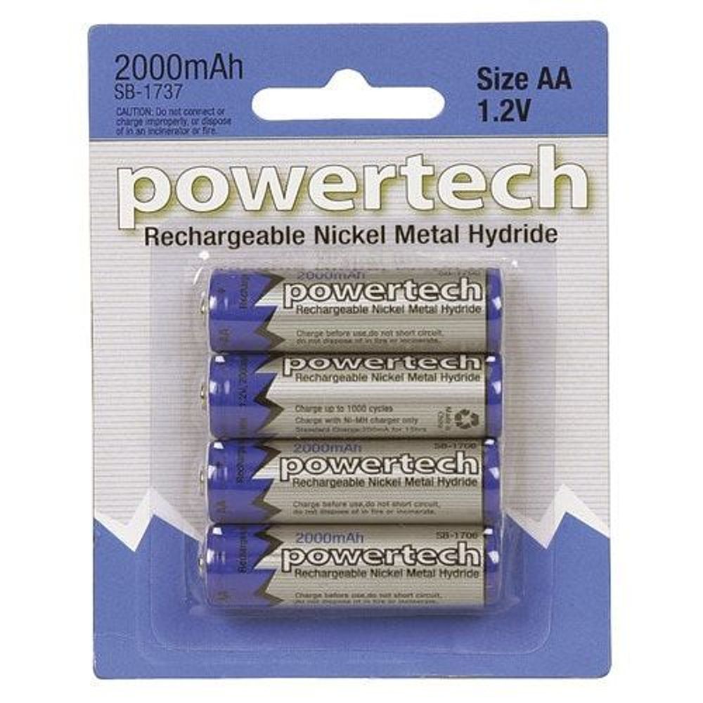 SB1737 - 1.2V 2000mAh AA Ni-MH Batteries - Pack of 4