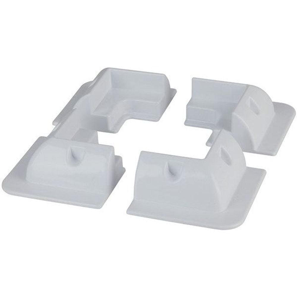 HS8860 - White ABS Solar Panel Corner Mounting Brackets - Set of 4