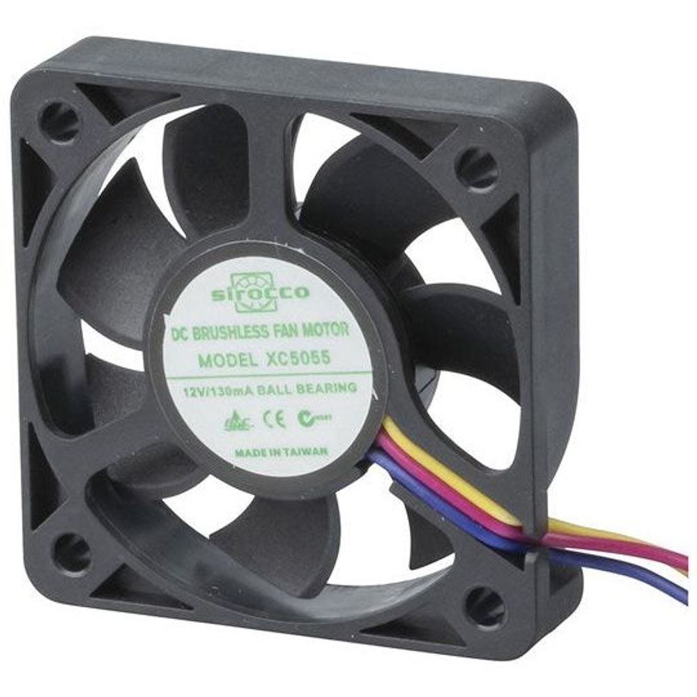 XC5055 - 50mm 3 Wire 12V DC Ball Bearing Fan