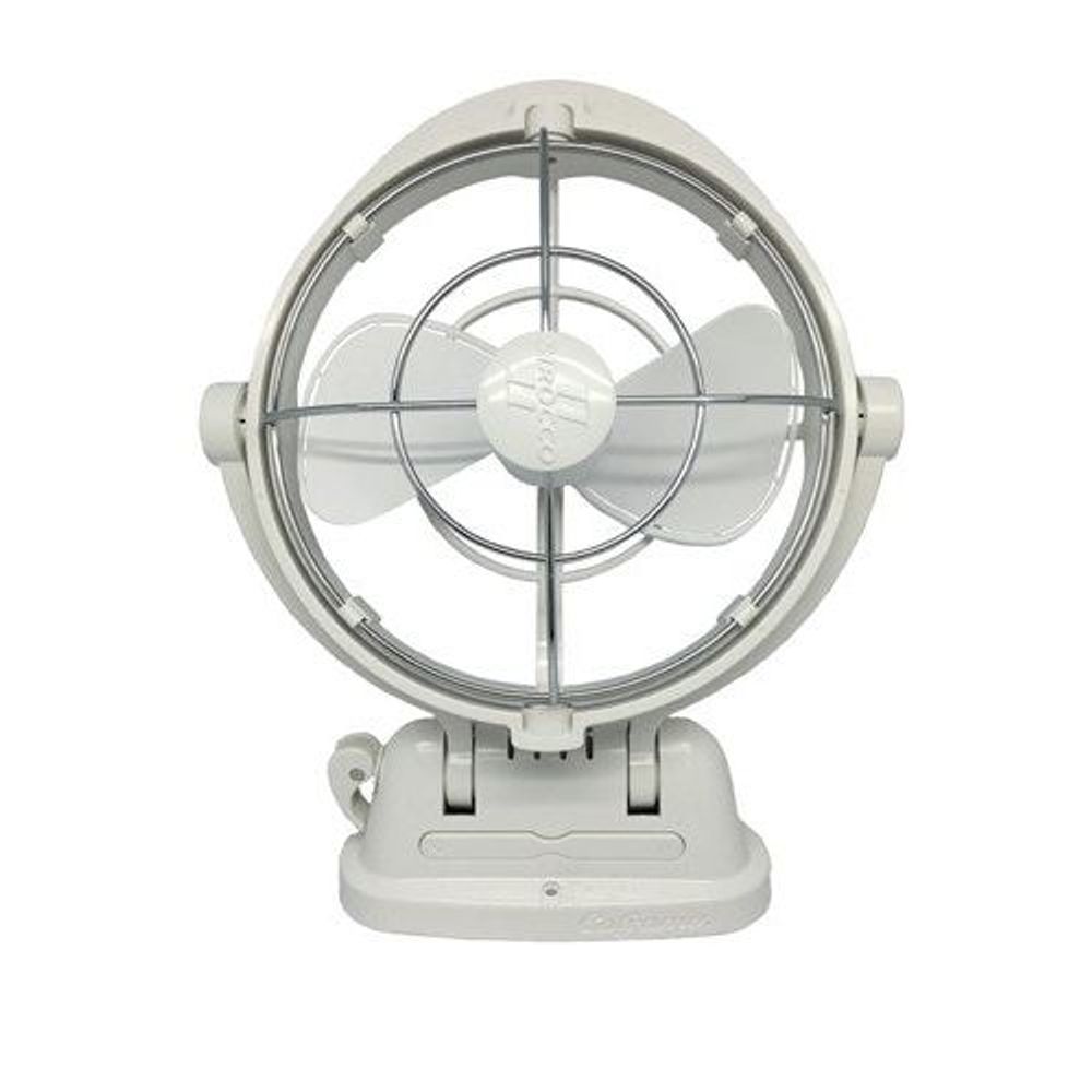 7010CAWBX - Sirocco 12-24VDC Gimbal Fan 7" Three Speed White