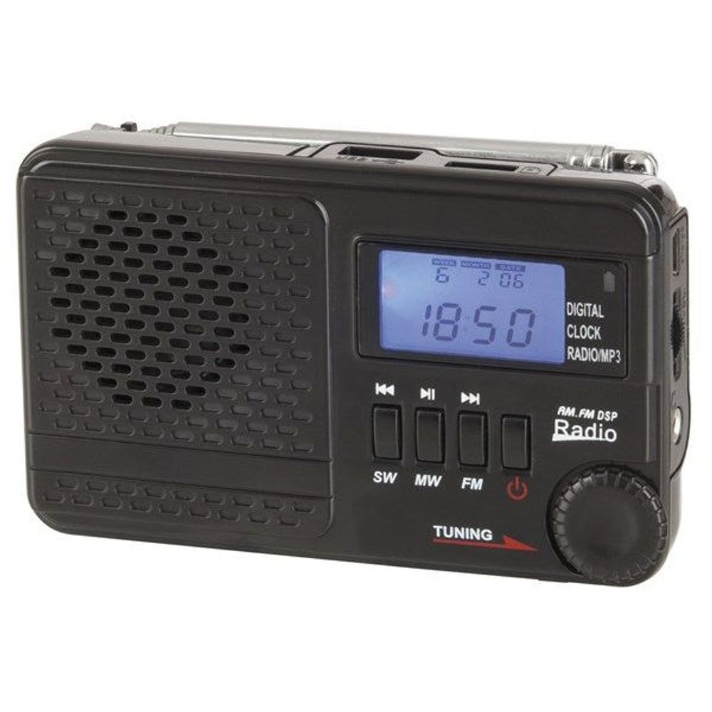 AR1721 - Digitech AM/FM/SW Rechargeable Radio with MP3