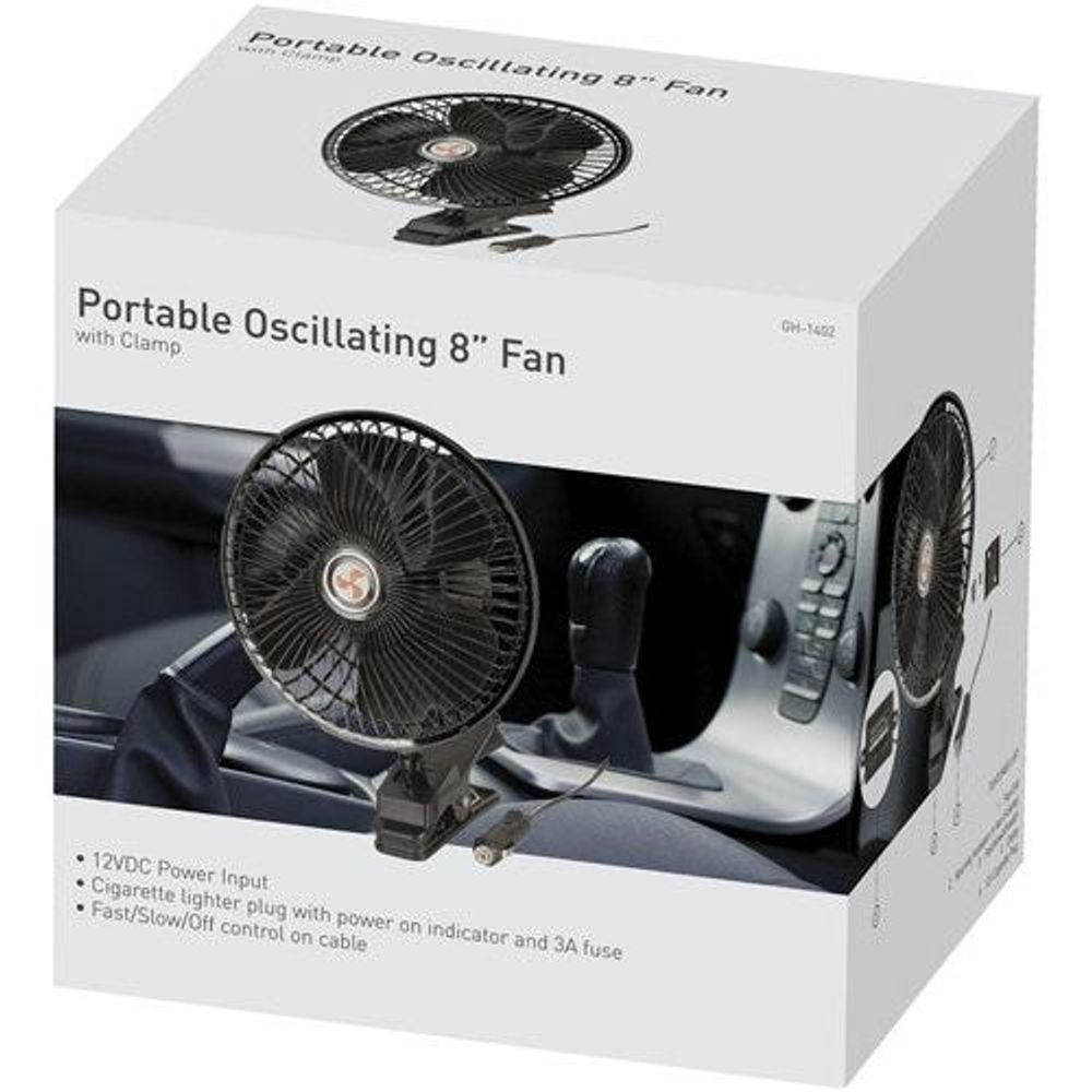 GH1402 - Oscillating Fan with Clamp 8 Inch