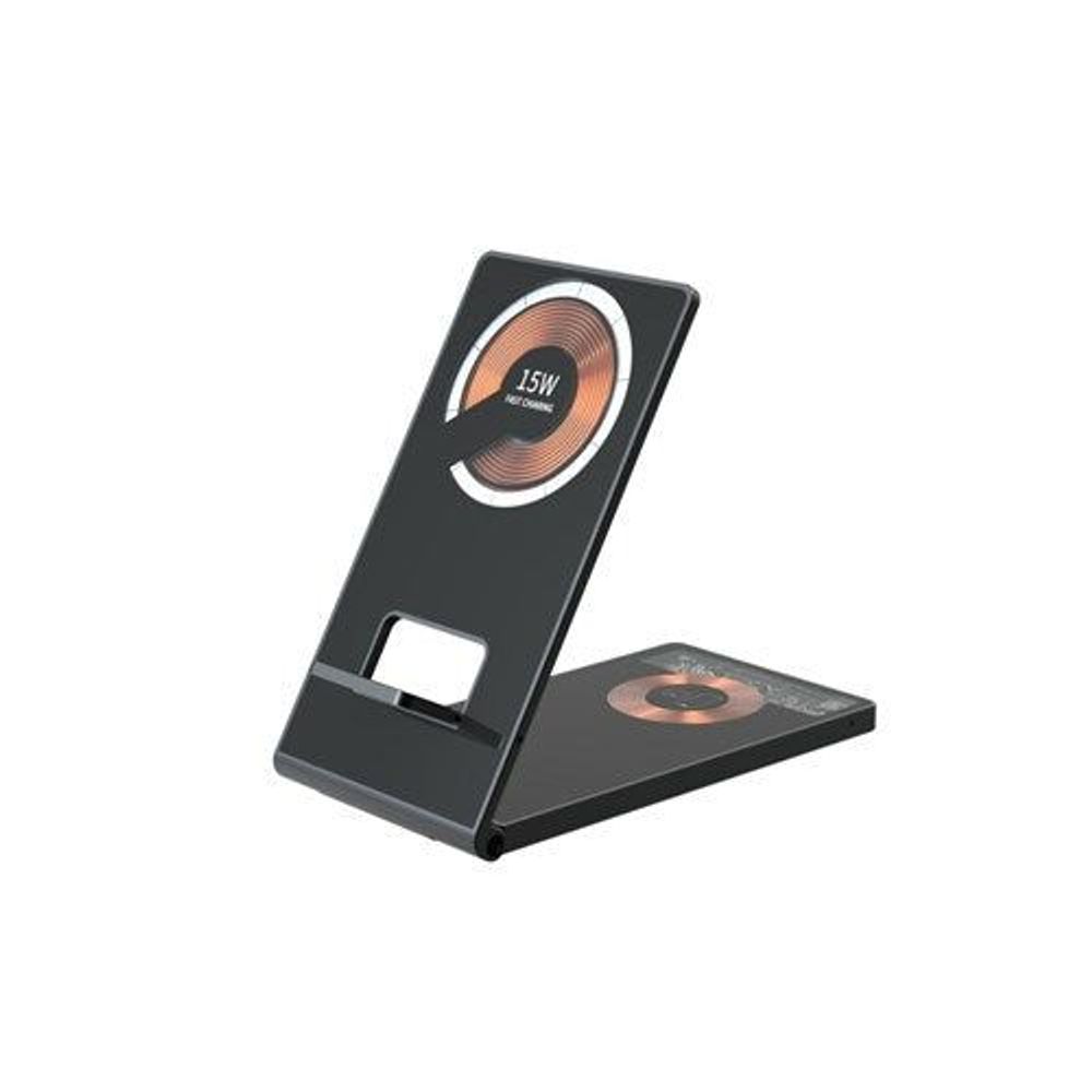 MB3842 - 2in1 Foldable 15W Qi Wireless Charging Stand