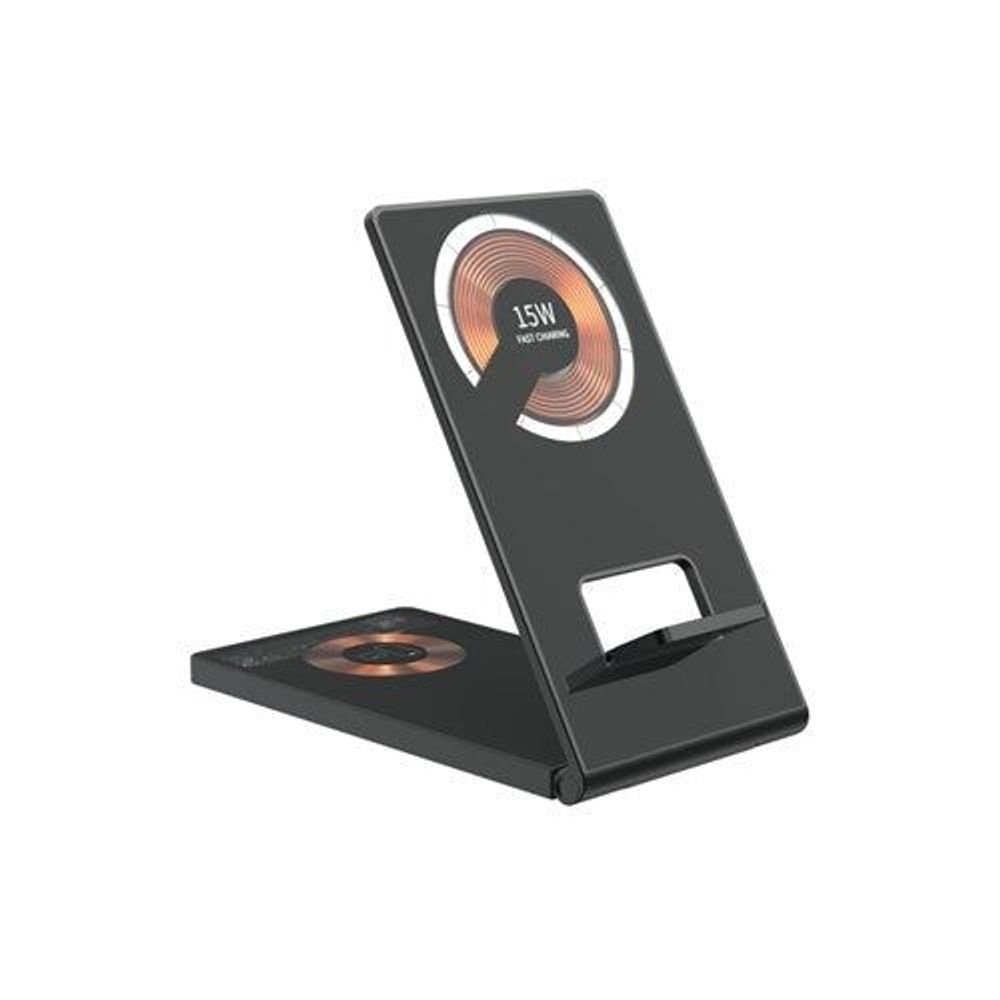 MB3842 - 2in1 Foldable 15W Qi Wireless Charging Stand