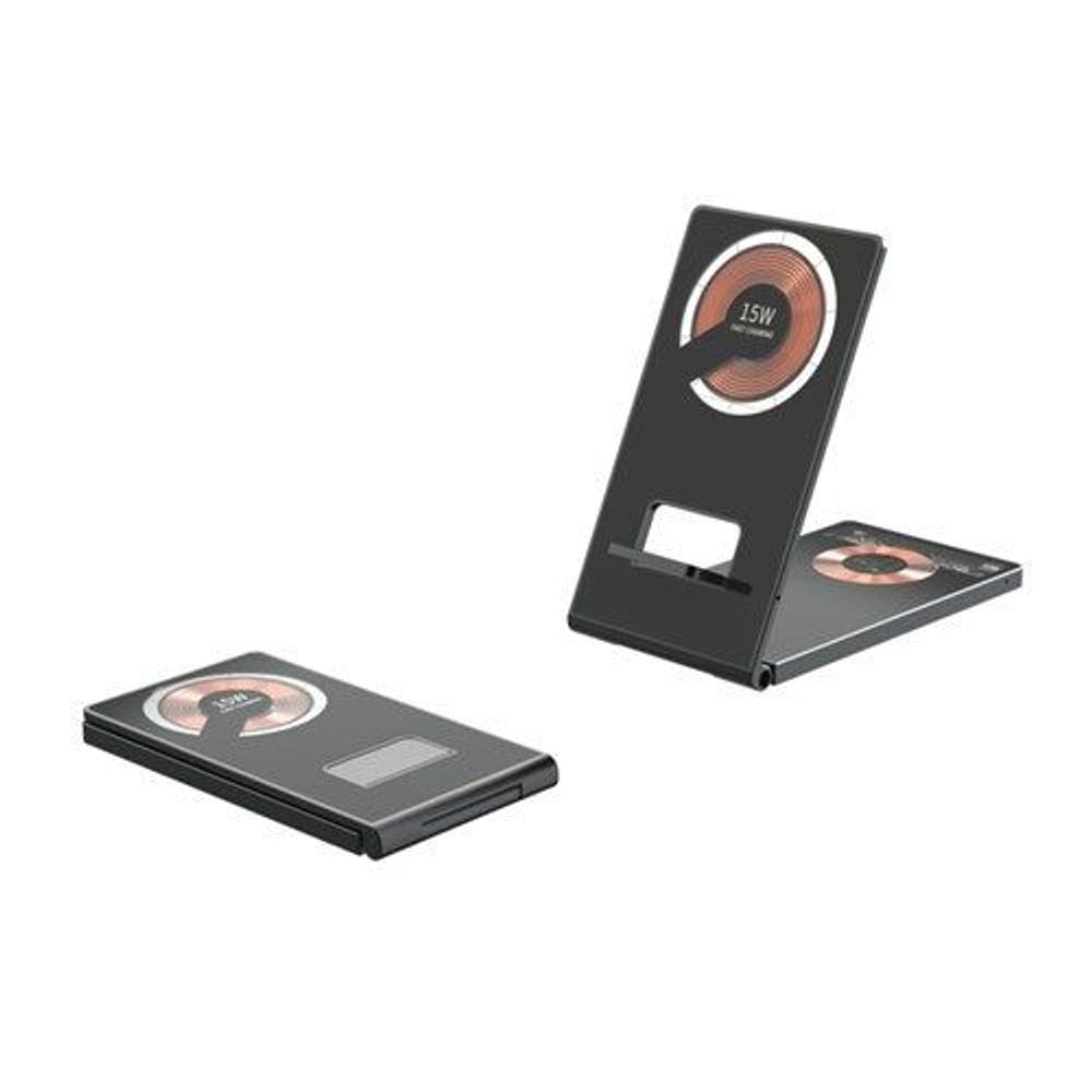 MB3842 - 2in1 Foldable 15W Qi Wireless Charging Stand