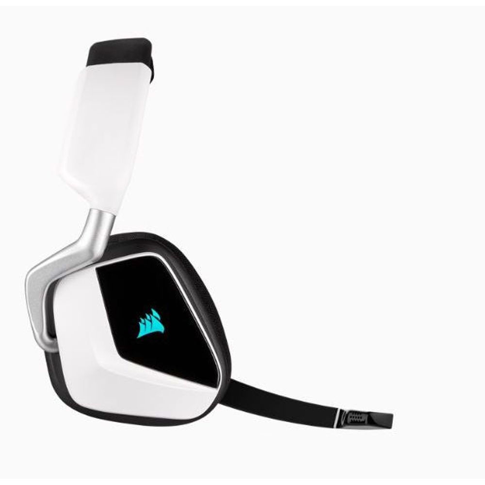 Corsair Void RGB Elite Wireless Premium Gaming Headset with 7.1 Surround Sound - White