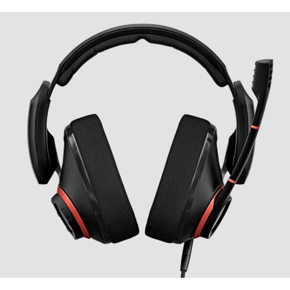 EPOS GSP 500 Open Acoustic Multi-Platform Stereo Wired Gaming Headset - Black / Red