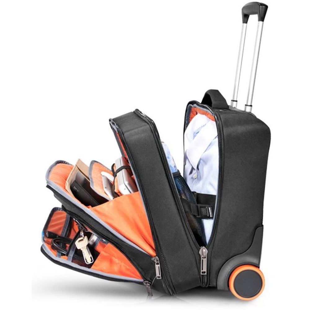 EVERKI EKB440 Journey 16'' Laptop Trolley Magnetic quick access pocket Trolley handle pass through strap