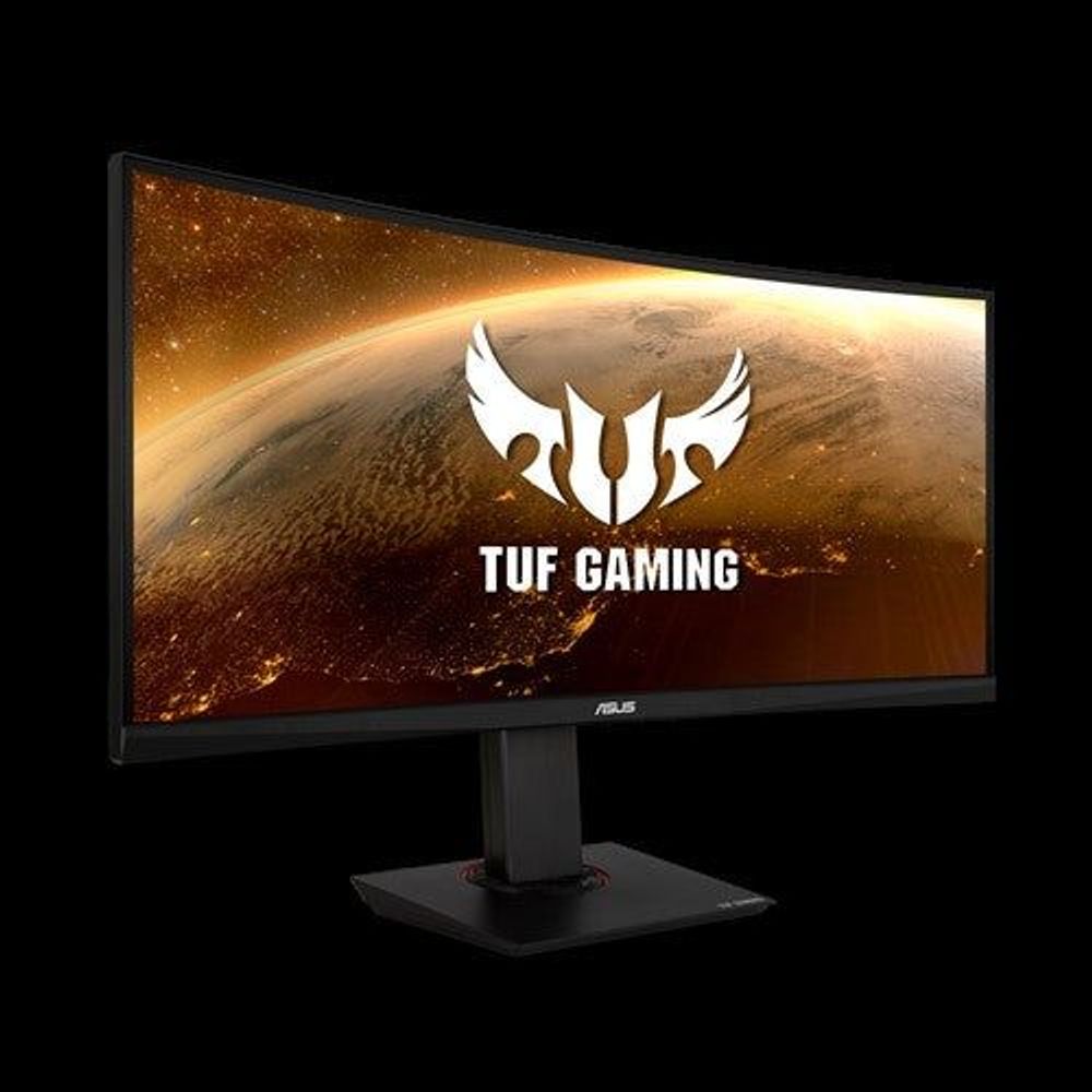 ASUS TUF VG35VQ 35" Curved 3440x1440 21:9 1ms 100Hz VA DP HDMI Swivel Hgt Adj Adaptive-Sync Gaming Monitor Black