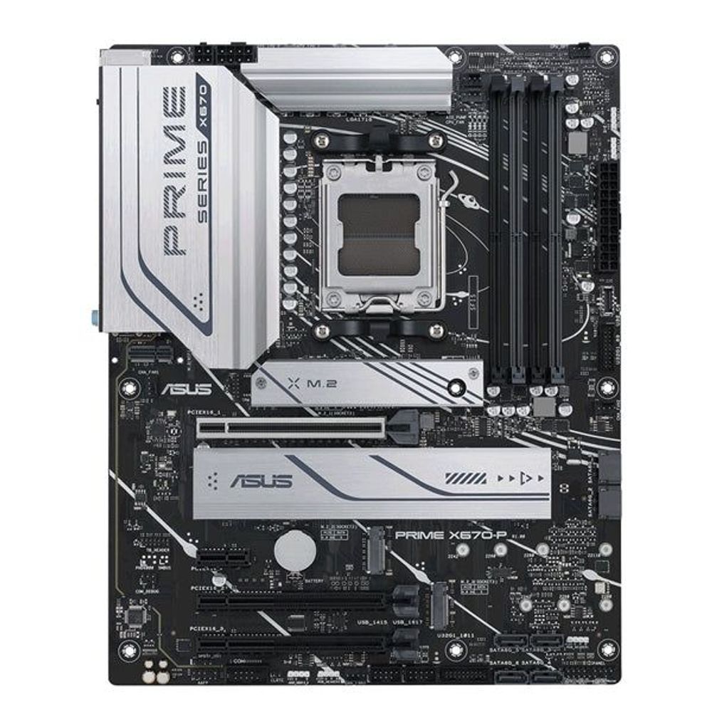 ASUS Prime X670-P WiFi-CSM AM5 X670 DP HDMI 3 X M.2 6 X Sata PCIe5m.2 WiFi 6 2.5Glan Fronttype-C,USB3.2Gen2_2 X 2,BiOSflashback,Tb4header,Aura