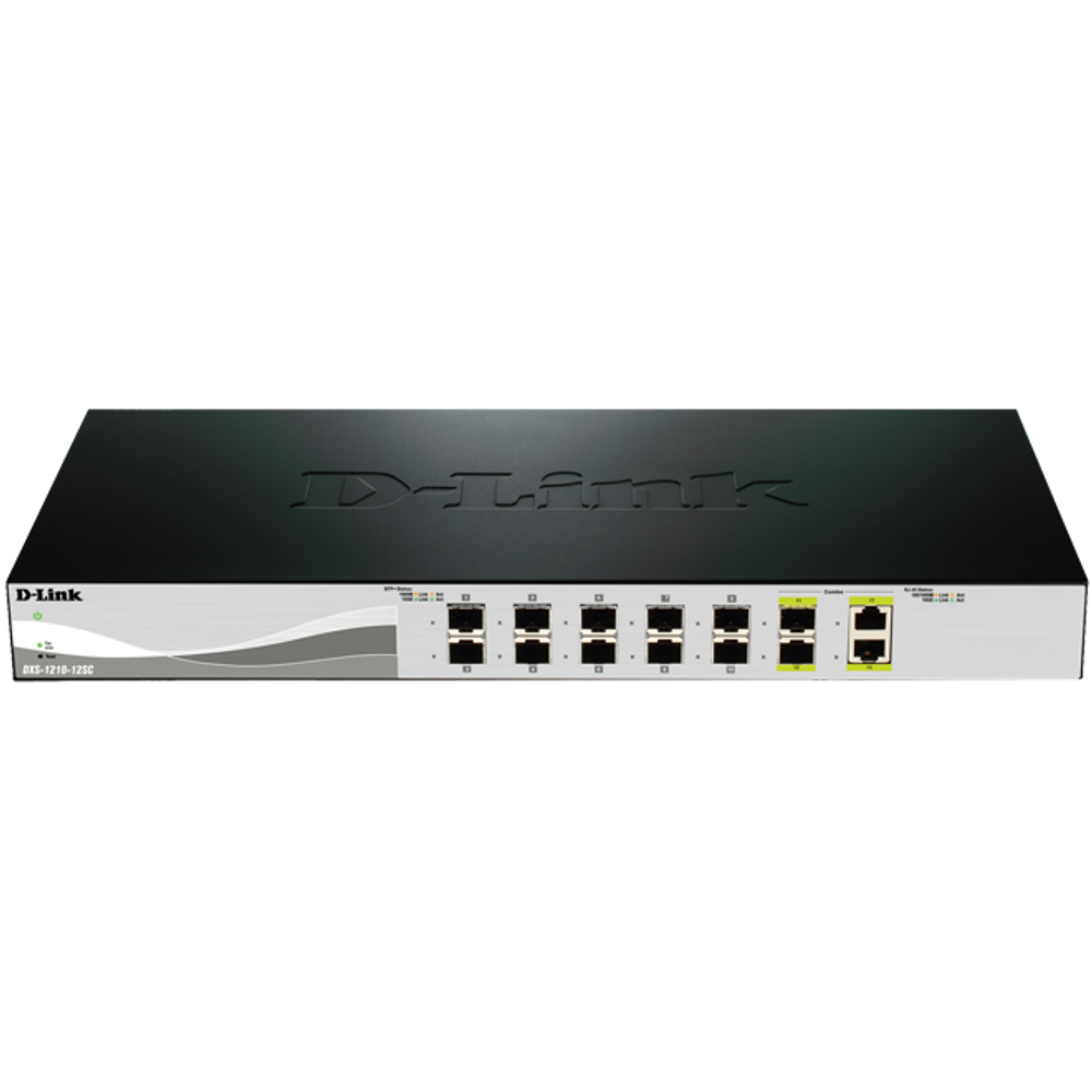 D-Link DXS-1210-12SC 12-Port 10 Gigabit Smart Managed Switch with 12 Sfp+ Ports And 2 10gbase-T (Combo) Ports