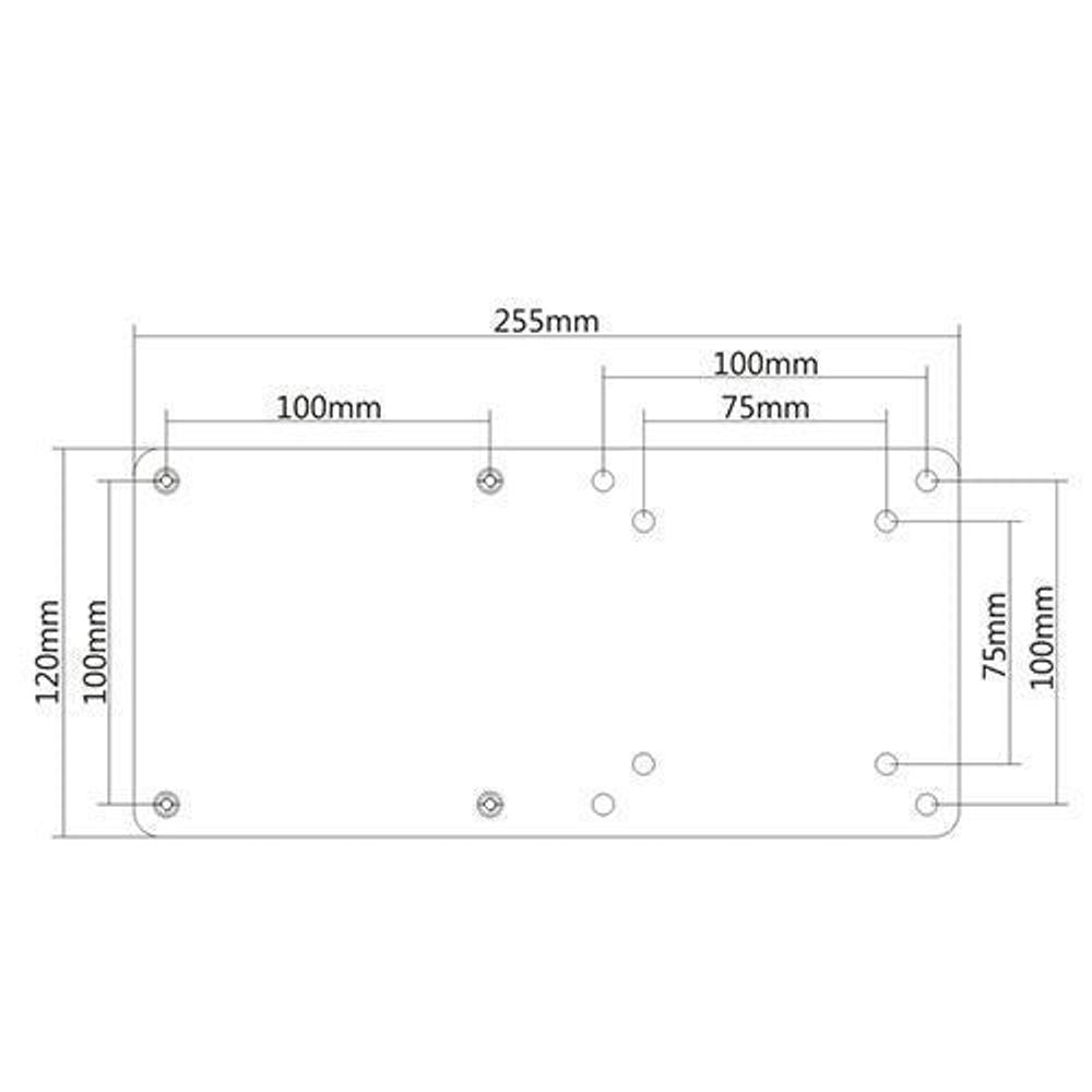 BRATECK VESA Mount Holder for Intel NUC PC. Mount Intel NUC with monitor arm simultaneously