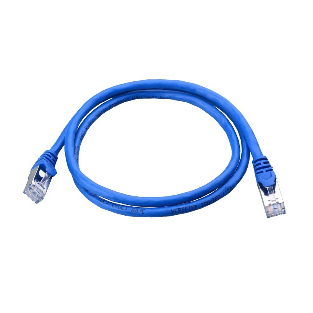 Patch Lead Cat5e - 0.25m - Blue, Purple, Red or Yellow Blue