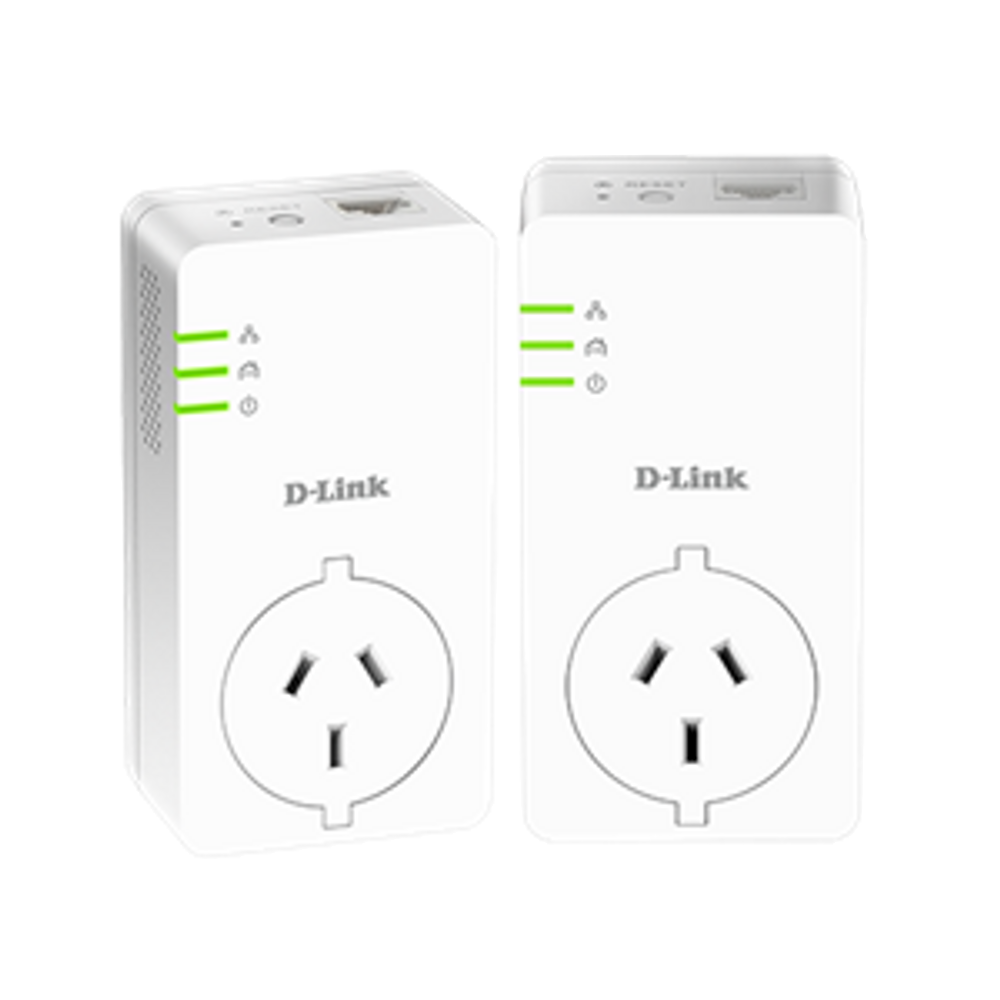 D-Link DHP-P601AV Powerline AV2 1000 Gigabit Passthrough Kit