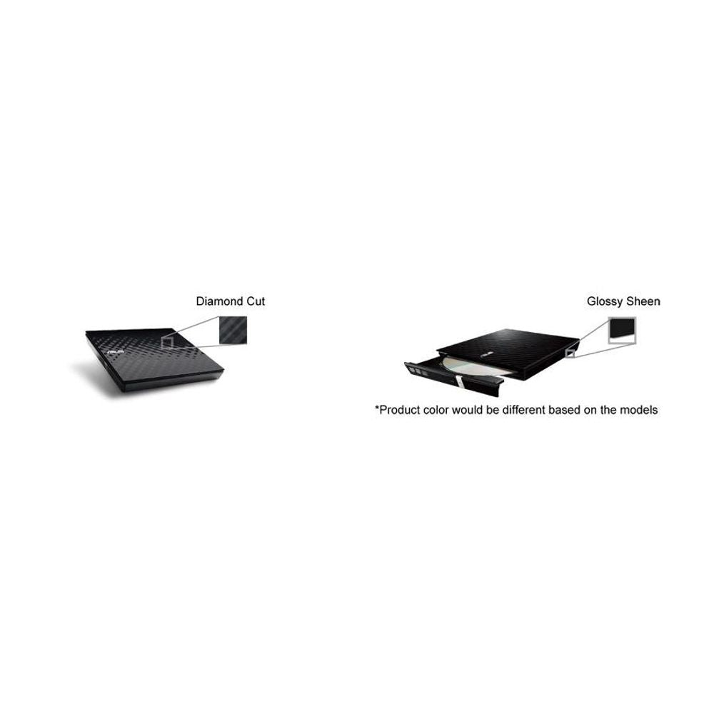 ASUS SDRW-08D2S-U Lite 8x DVD-RW USB External Optical Drive Black