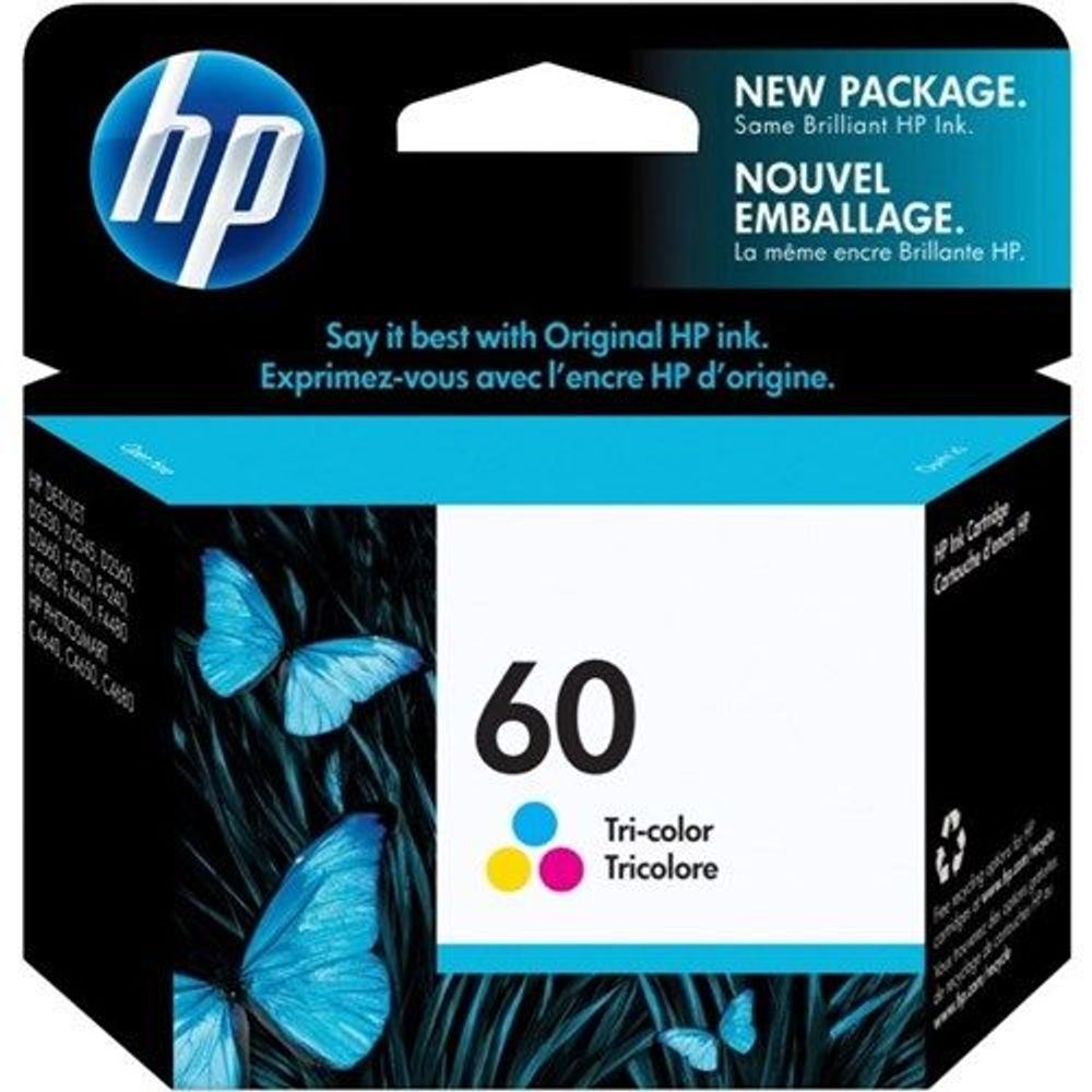 HP 60 Tri-Colour Ink Cartridge