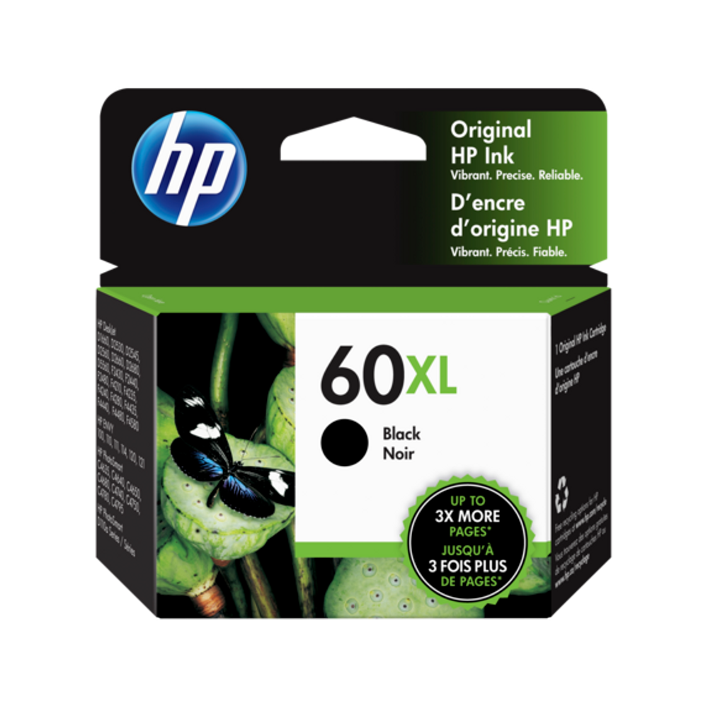 HP 60XL Black High Yield Ink Cartridge