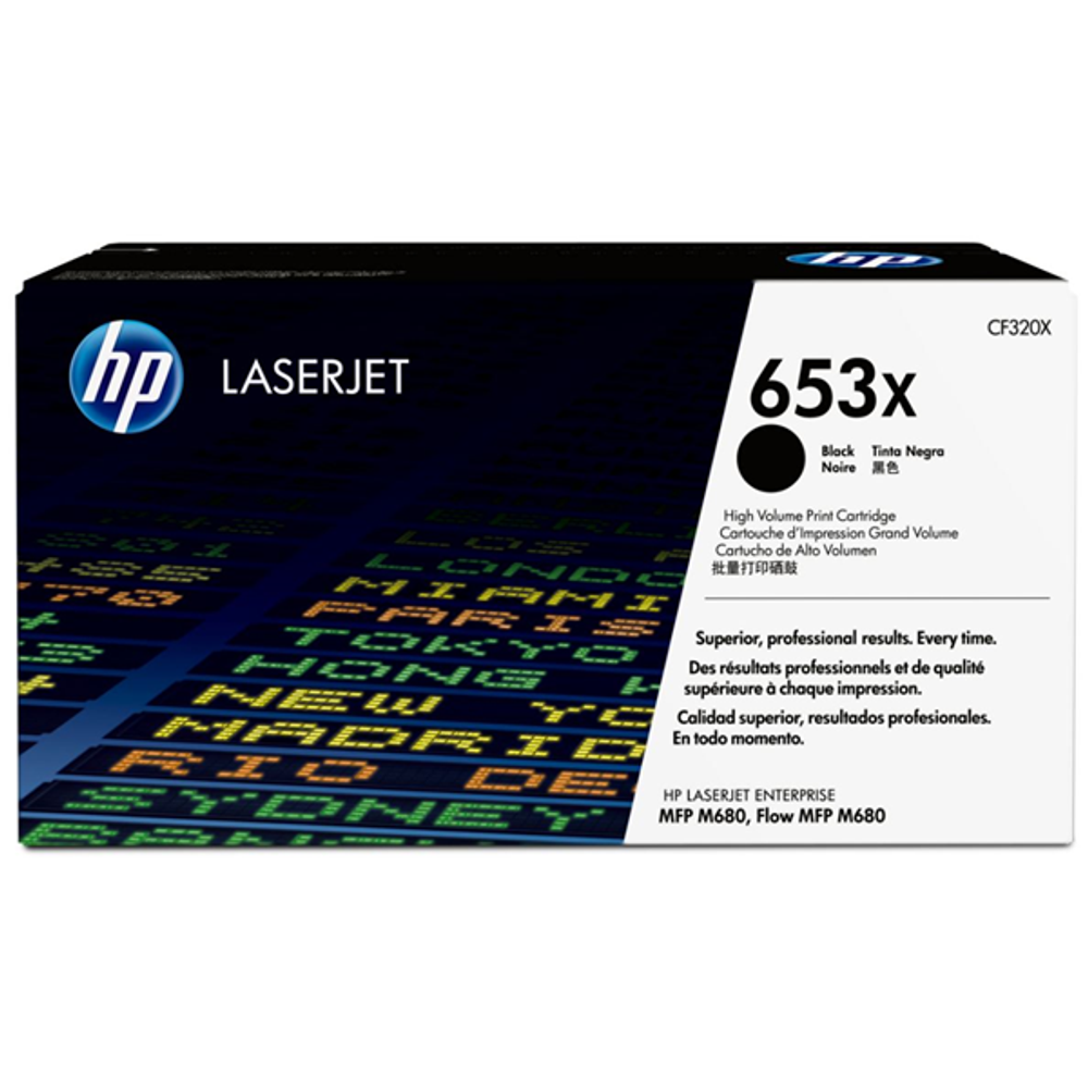 HP 653X Black High Yield Toner Cartridge