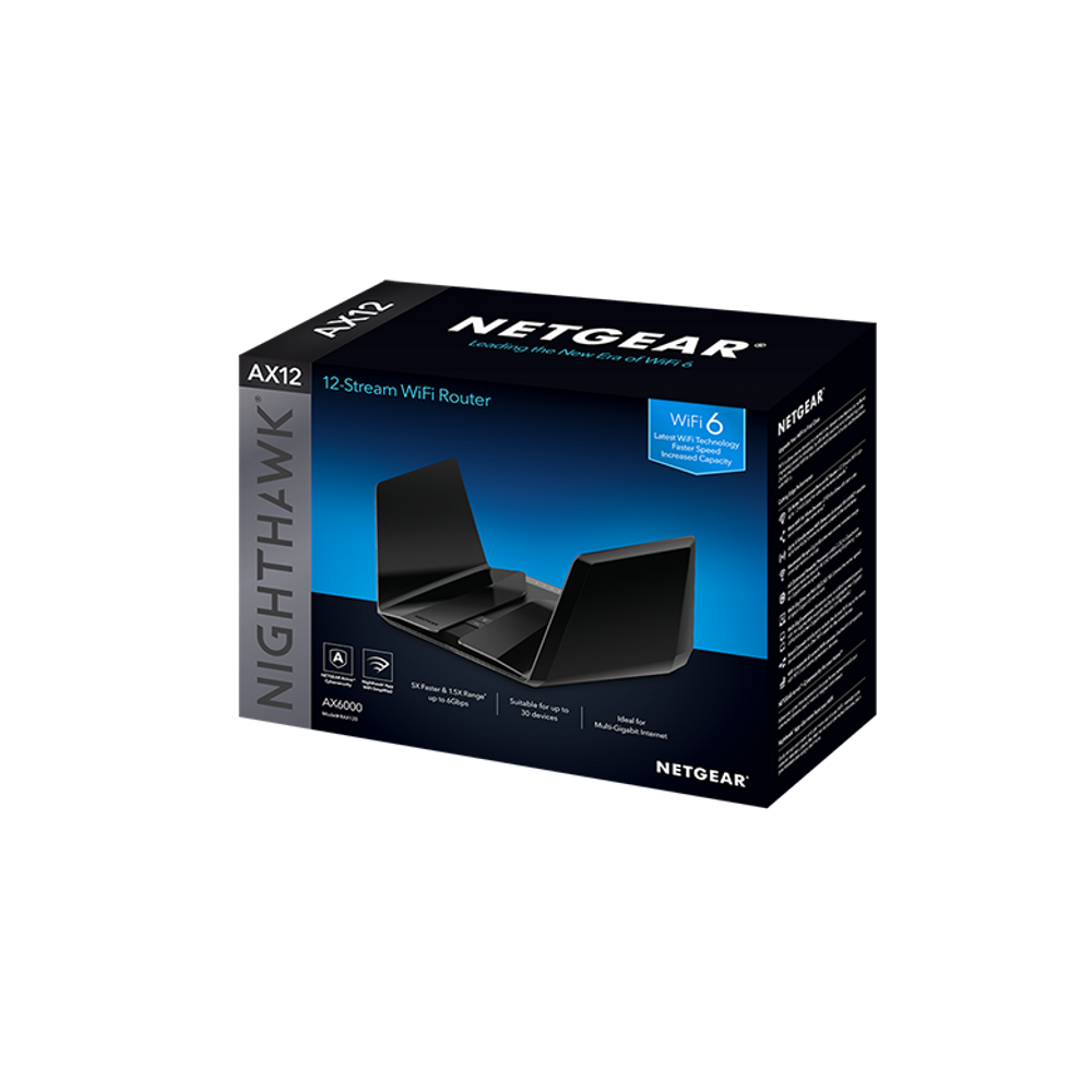 NETGEAR RAX200-100AUS - Nighthawk AX11000 AX12 Tri-Band WiFi 6 Router