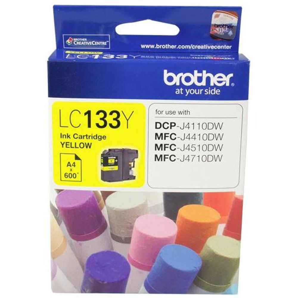 Brother LC133 Ink Cartridges Yellow