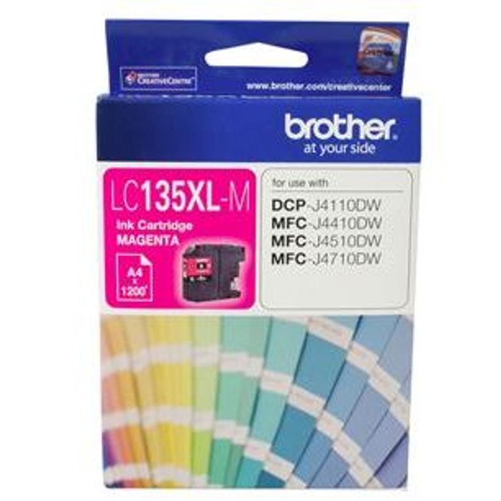 Brother LC135XL Range High Yield Ink Cartridges Magenta