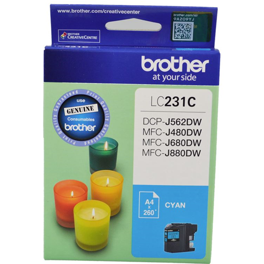 Brother LC231 Ink Cartridges Cyan