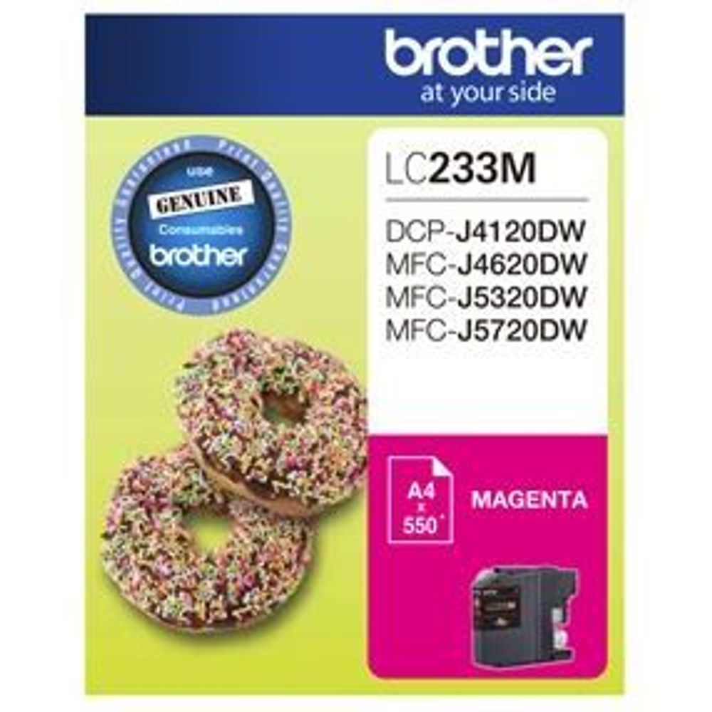 Brother LC233 Ink Cartridges Magenta