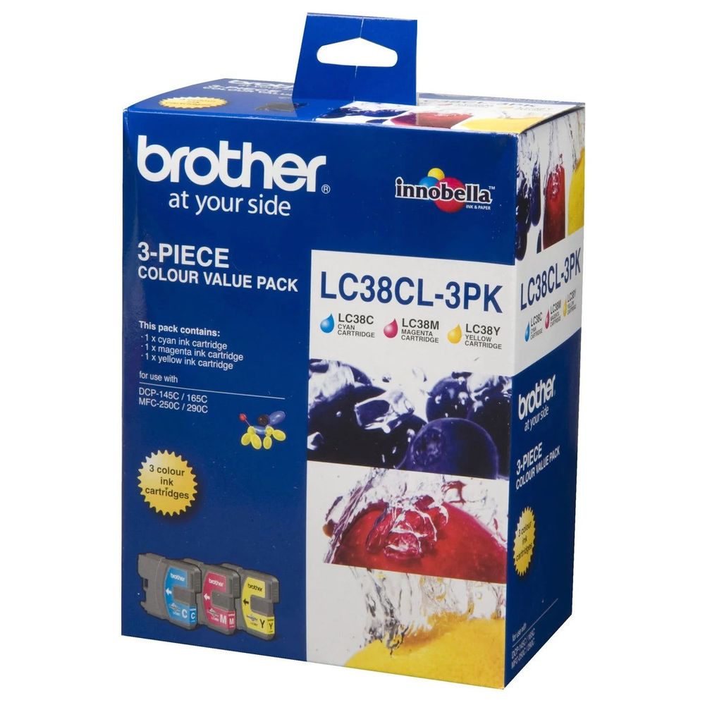 Brother LC38CL3PK Colour Ink Cartridge Triple Pack