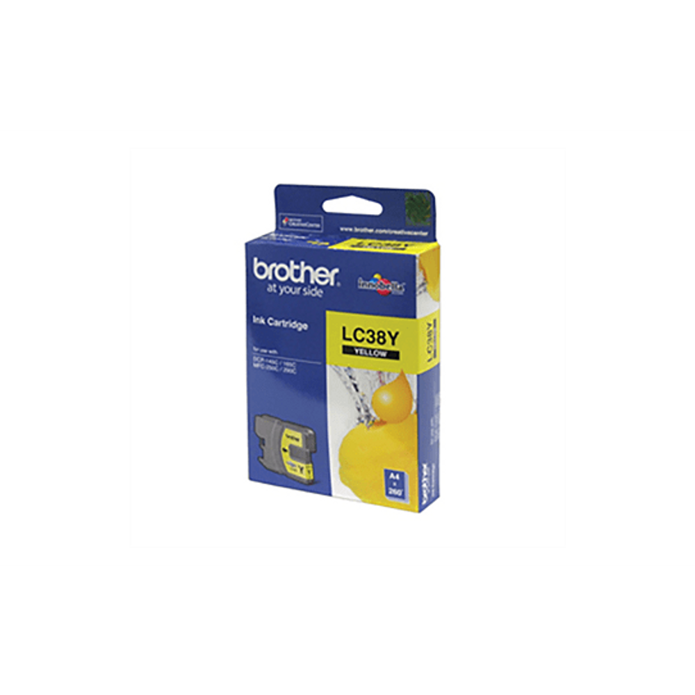 Brother LC38 Ink Cartridges Yellow