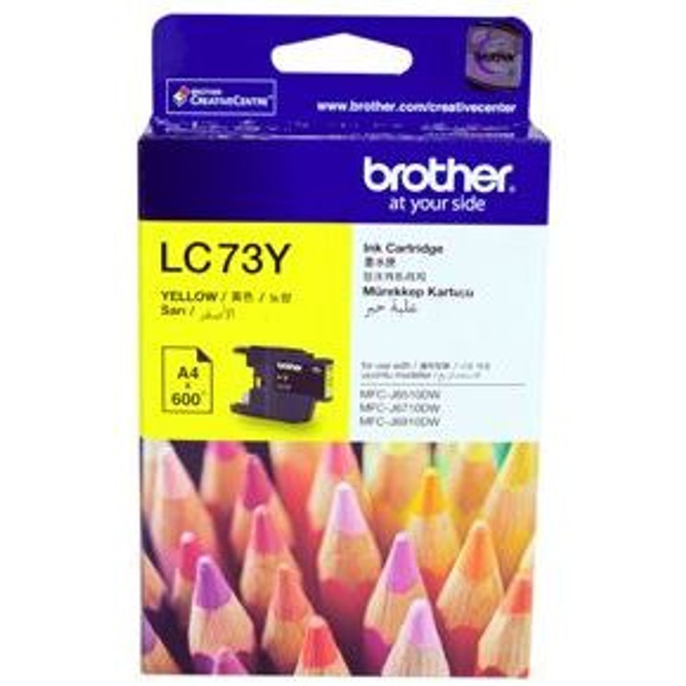 Brother LC73 Ink Cartridges Yellow