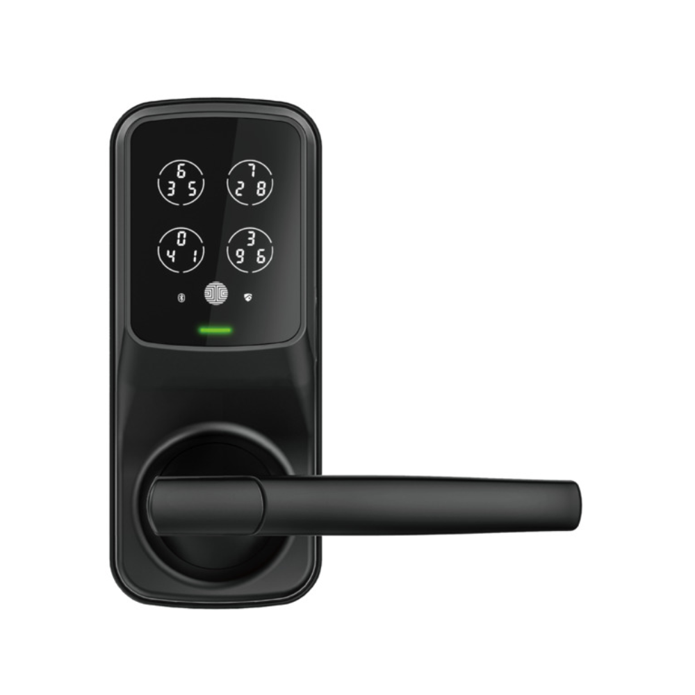 Lockly PGD628F MB - Lockly Secure Plus Latch Lock, Fingerprint, BT, Passcode Patent MB